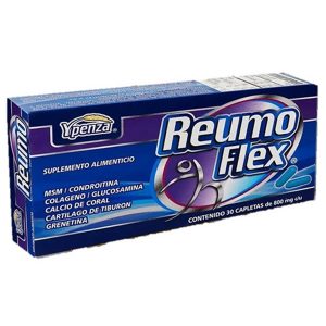 Reumo Flex Cartílago De Tiburón Calcio Glucosamina Condroitina.