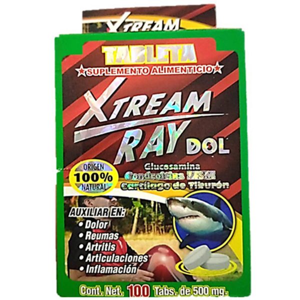 X Ray 100 Tabletas Con Cartílago De Tiburón Para Inflamación