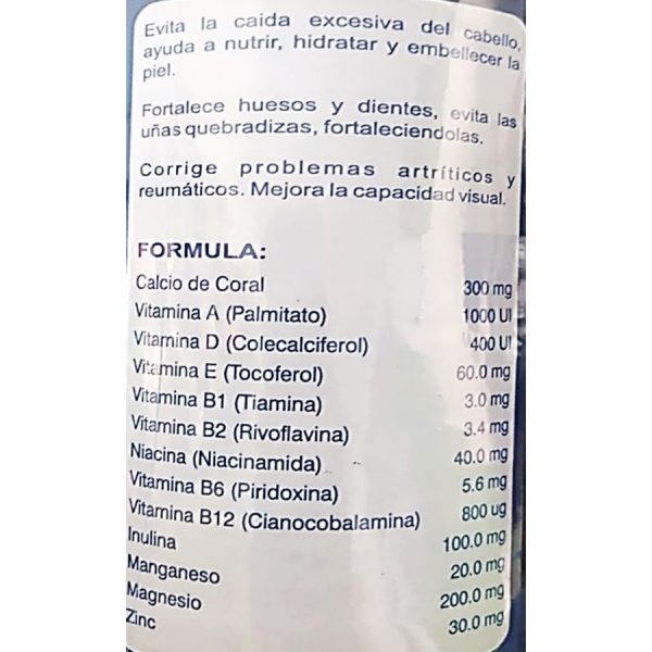 Suplemento Alimenticio Para Fortalecer El Cabello, Uñas, Huesos, Dientes, Cura Artritis Y Enfermedades Reumáticos.
