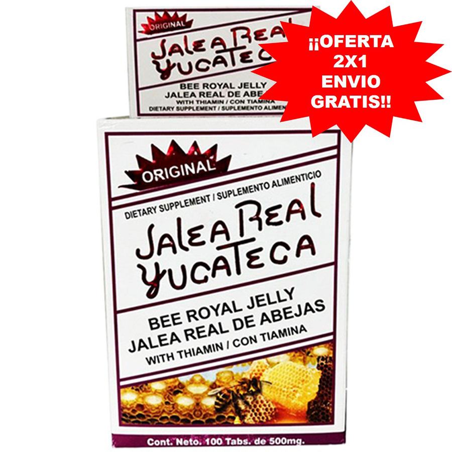 ¿Que contiene la jalea real yucateca 100% Pura? Este suplemento es un remedio herbolario natural que se compone principalmente del complejo B y vitaminas como A Y K 