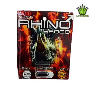 Rhino 66000 1 cápsula Vigorizante Masculino Sexual Energizante + 7 días
