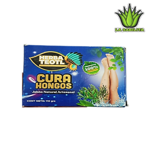 Jabón de barra Cura Hongos 110 gr Antiséptico natural Antimicótico Manos Axilas Pies Cuero Cabelludo